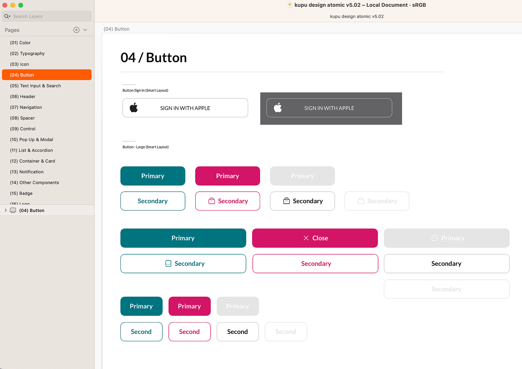 KUPU buttons