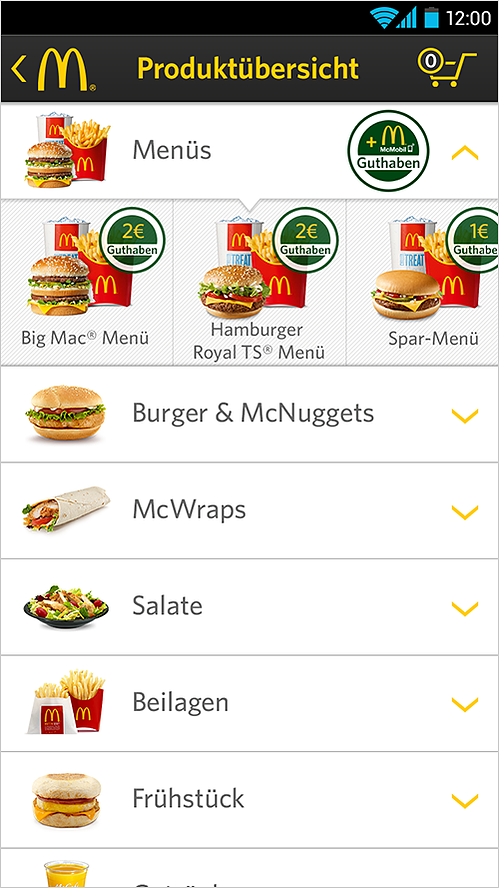 mc 16 menu